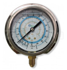 Мановакуумметр с глицерином, 80 мм (R22; R134a; R404A; R407C; R507) Becool BCJL-NG-80