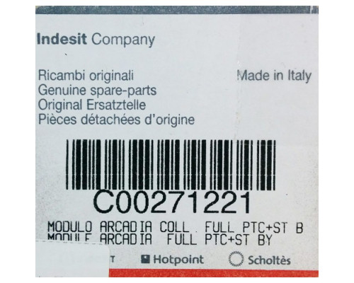 Модуль (плата) Indesit Arcadia C00271221