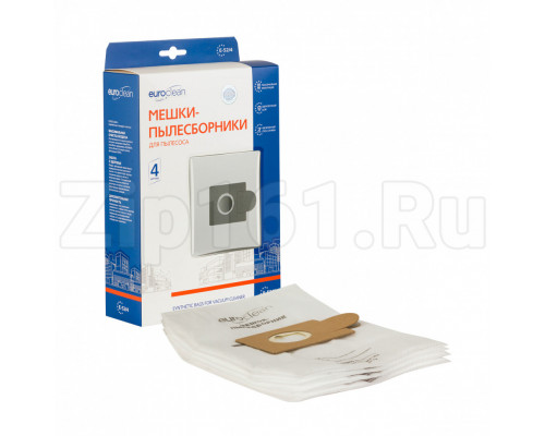 Мешки пылесборники, 4 шт Euroclean для пылесоса E-52/4 Мешки пылесборники, 4 шт Euroclean для пылесоса E-52/4
