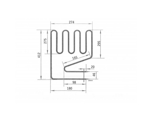 ТЭН для саун HARVIA ZSS-110 1500W 275 А 8/1,5 Т 220