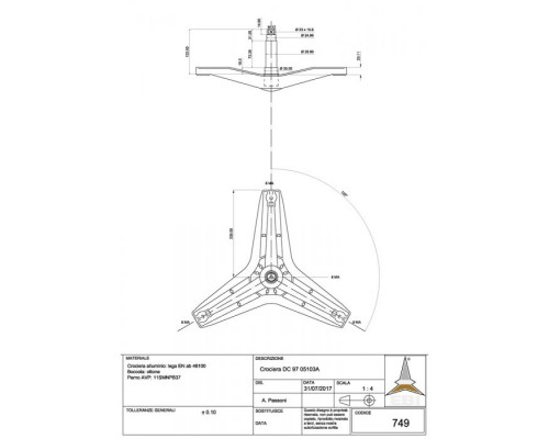 Крестовина барабана для стиральной машины DC97-05103A