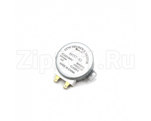 Мотор вращения тарелки СВЧ MA0913W 49TYZ-A2 220/240V, 50/60Hz, 4W, 5/6rpm H=13mm