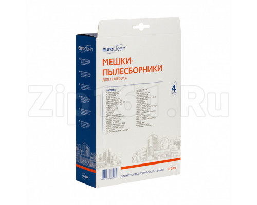 Мешки пылесборники, 4 шт Euroclean для пылесоса E-09/4 Мешки пылесборники, 4 шт Euroclean для пылесоса E-09/4