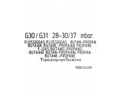 Комплект форсунок G30/29мб для газовой плиты 00633115 Комплект форсунок G30/29мб для газовой плиты 00633115