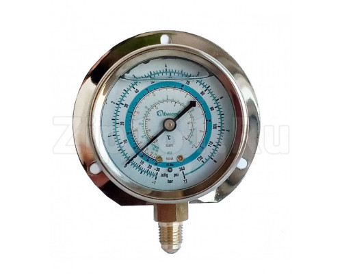 Мановакуумметр с глицерином, 63 мм (R22; R134a; R404A; R407C) Becool BCJL-NG-63 Мановакуумметр с глицерином, 63 мм (R22; R134a; R404A; R407C) Becool BCJL-NG-63