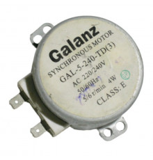 Мотор вращения тарелки СВЧ Galanz GAL-5-240-TD(3) 220-240V 4W 50/60Hz 5/6r/min