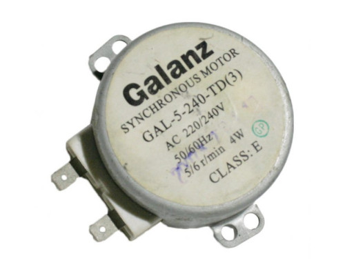 Мотор вращения тарелки СВЧ Galanz GAL-5-240-TD(3) 220-240V 4W 50/60Hz 5/6r/min