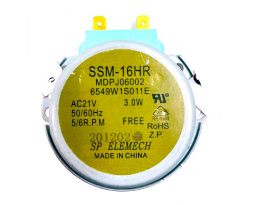 Мотор поддона для СВЧ 21V 3W 5/6 rpm 6549W1S017B