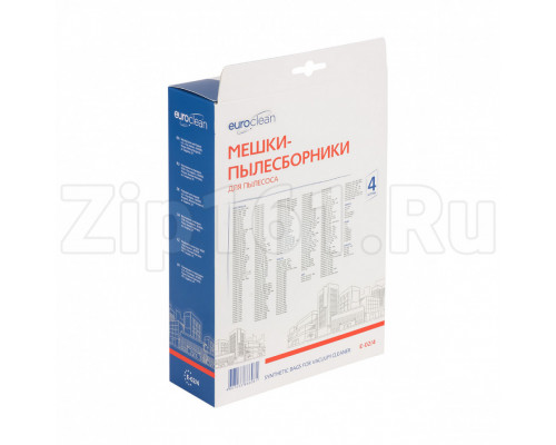 Мешок-пылесборник Euroclean для Electrolux E-02/4, 4 шт Мешок-пылесборник Euroclean для Electrolux E-02/4, 4 шт