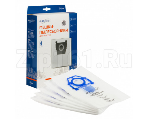 Мешки пылесборники, 4 шт Euroclean для пылесоса E-53/4 Мешки пылесборники, 4 шт Euroclean для пылесоса E-53/4