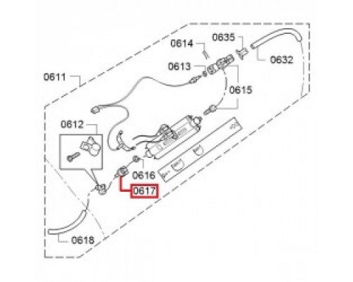 Соединение термоблока для Vero, Siemens EQ.5 622062