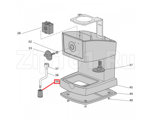 Насадка-капучинатор кофеварки Delonghi 535789 Насадка-капучинатор кофеварки Delonghi 535789