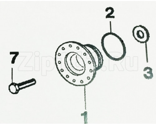 Суппорт Electrolux-Zanussi под 203 подшипник со стороны шкива 4071430971 4071374104 cod099 Суппорт Electrolux-Zanussi под 203 подшипник со стороны шкива 4071430971 4071374104 cod099