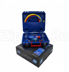 Манометрический коллектор в кейсе DSZH WK-P6002S (80мм,R22,404,134,410) со шлангами