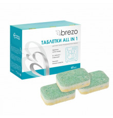 Таблетки Brezo ALL IN 1 для посудомоечной машины 60шт