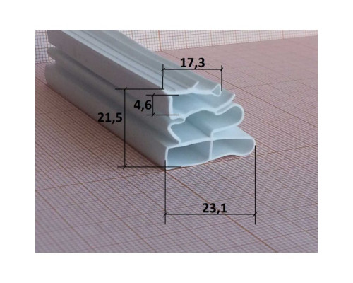 Уплотнитель двери холодильника Позис (560 х 740 мм) Профиль ПС