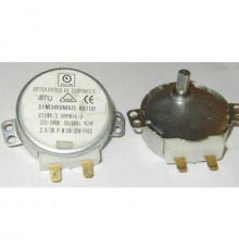 Мотор вращения тарелки СВЧ 220V-4W 2.5/3prm 16mm FASTON 4.8mm 6549W1S018A