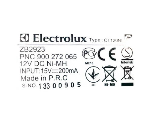 Корпус пылесоса в сборе ZB2923 с мотором, аккумулятором и платой Electrolux 4055164273