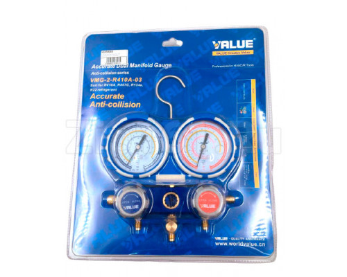 Станция манометрическая Value VMG-2-R410A-03 с шлангами Станция манометрическая Value VMG-2-R410A-03 с шлангами