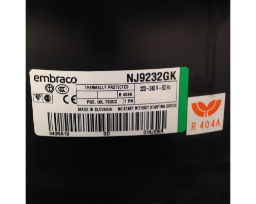 Компрессор Embraco NJ 9232 GK (R-404) (W при +7,2° 4021Вт) среднетемпературный Whirlpool 481281719302 C00375051