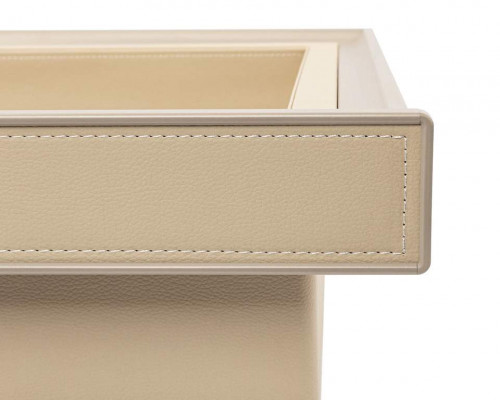 ALPHALUX Aiden Выдвижная корзина в базу 600 мм, 564х420х140 (ШхГхВ), кожа, шампань 1 шт. ALPHALUX Aiden Выдвижная корзина в базу 600 мм, 564х420х140 (ШхГхВ), кожа, шампань 1 шт.
