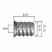 BU05 Муфта М8, D10x15, цинк 1 шт.