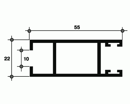 Створка боковая, 640-10 (167) 6м RAL8017 Створка боковая, 640-10 (167) 6м RAL8017