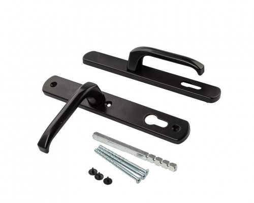 Гарнитур нажимной подпружиненный 35/92 черный RAL9005