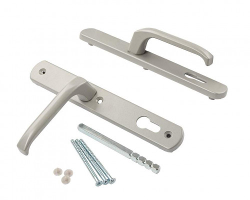 Гарнитур нажимной подпружиненный 35/92 серебристый RAL9006