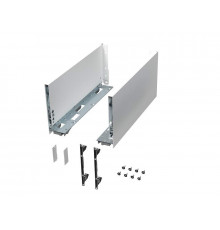 Комплект боковин ALPHALUX высота 180,5мм (high), длина 350 мм (L/R, крепления фасада, заглушки) для ящика CRYSTAL, белый