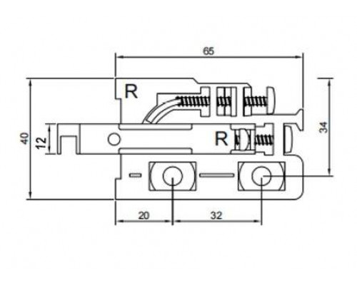 Комплект навесов FIRMAX L+R, в комплекте с белыми заглушками L+R