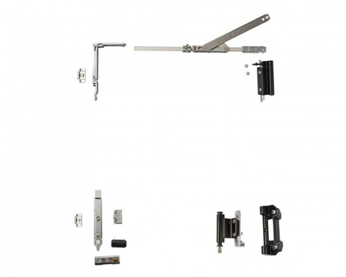 Комплект поворотно-откидной без ручки, Европаз V.01, V.02, 365-465, черный