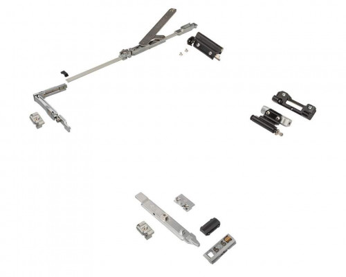 Комплект поворотно-откидной без ручки, Европаз V.01, V.02, 365-465, черный