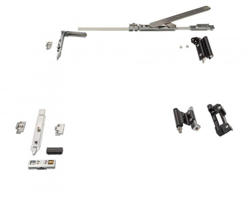 Комплект поворотно-откидной без ручки, Европаз V.01, V.02, 365-465, черный