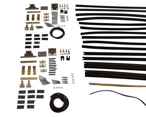 Комплект створок FLEX ST 2000(Ш)x3200(В) мм (часть для сборки, в покраску не отправлять, необходима комплектация артикулом DOR2185A), для заполнений - стекло, 8 мм, стеклопакет 22 мм, без стекла, 802