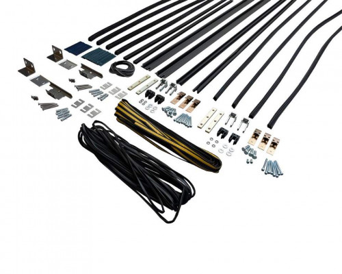 Комплект створок FLEX TST 2000(Ш)x2500(В) мм (часть для сборки, в покраску не отправлять, необходима комплектация артикулом DOR2175A), для заполнений - стекло, 8 мм, стеклопакет 22 мм, без стекла, 80
