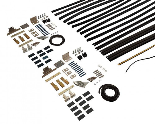 Комплект створок FLEX для двустворчатой двери 3000(Ш)х2500(В) мм (часть для сборки, в покраску не отправлять, необходима комплектация артикулом DOR9027A), для заполнений - стекло, 8 мм, стеклопакет 2