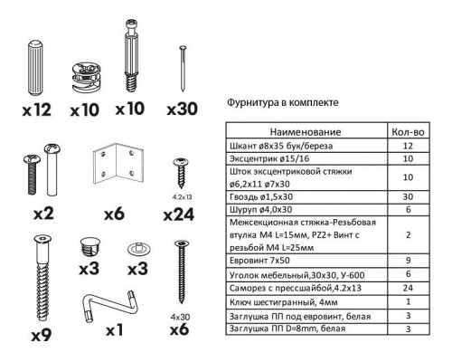 Корпус напольный 1010*53*72 угловой, 1 полка