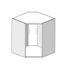 Корпус навесной угловой 61*61*72, 1 полка