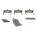 Крепеж петли створки Patio FOLD Alu (3 штуки), штифт 40 мм, 765866