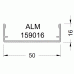Крышка декоративная ALUMARK 16 мм 6.8м Белый RAL 9016