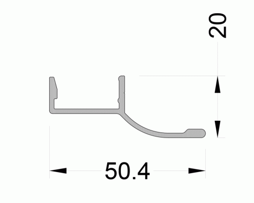 Крышка дренажная ALUMARK 6.0 RAL9016