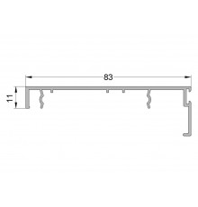 Крышка рамы 6.5м неокрас