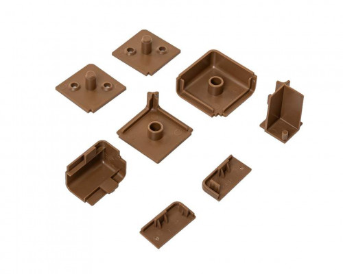 К-т заглушек КВАДРО Д какао (15)