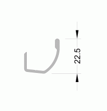Лоток для сбора конденсата, 6.5 м RAL7024 мат