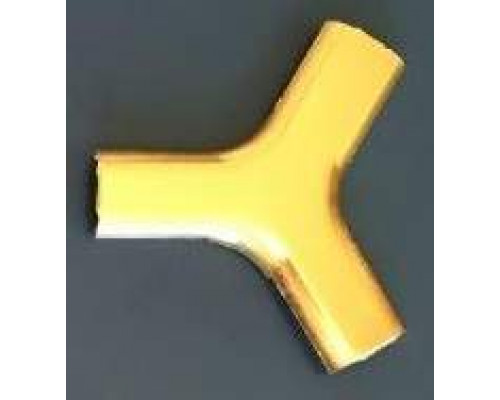 Накладка Y-образная 90° Germanella золотая (гладкая)