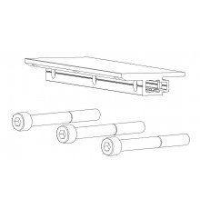 Опора заполнения усиленная 48 мм, комплект (опора-1 шт, винт М8х70-3 шт.)