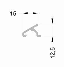 Отлив ALUMARK 6м Неокрашенный