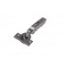 Петля для накладных дверей Alphalux Titan Clip-On, Soft-Close, угол открывания 100°, 48мм, чашка 35 мм, титан