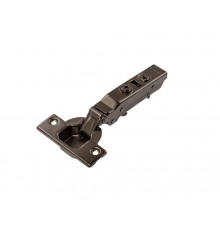 Петля для накладных дверей Alphalux Titan Clip-On, Soft-Close, угол открывания 100°, 52 мм, чашка 35 мм, титан